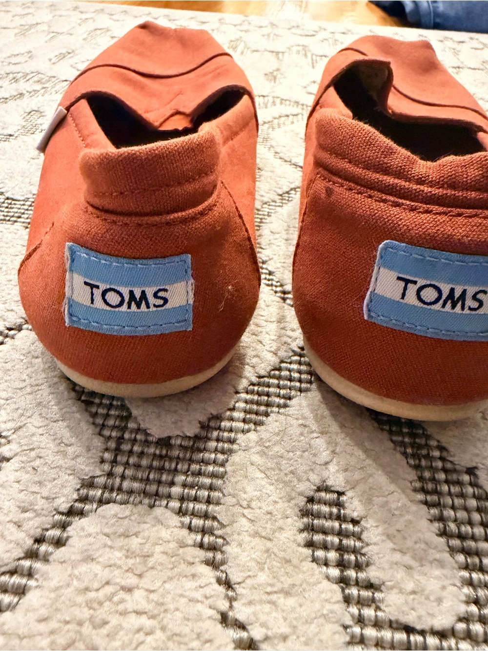 TOMS Slip-On Canvas Shoes in Rust
